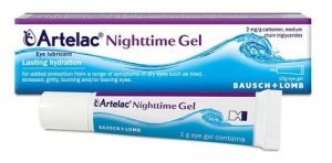 Artelac nightime gel for dry eyes