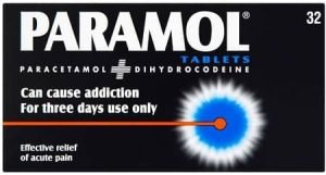 Paramol - over the counter dihydrocodeine and paracetamol for dental pain